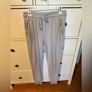 ZYIA Gray Ribbed Track Pants